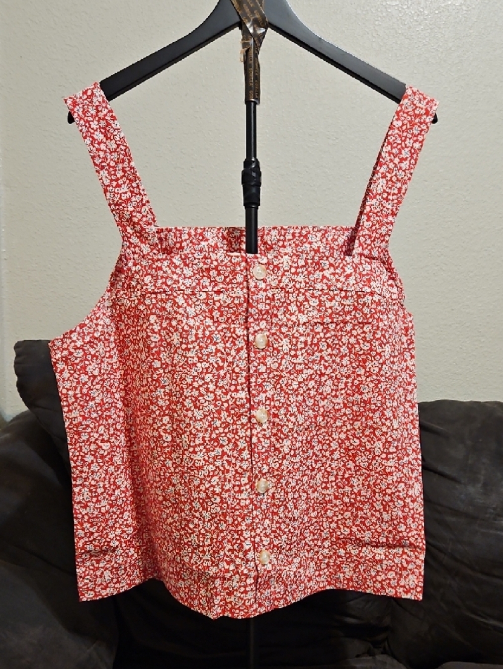 torrid Red Floral Square-Neck Tank - Picture 3 of 8